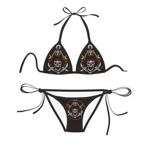 <span class=keywords><strong>Sortie</strong></span> d'usine jeune fille Sexy Bikini chaud Xxx crâne Pirate conception motif personnalisé Logo Xxx chaud Bikini jeune fille nager - Product Image 1