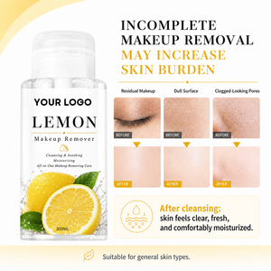 Struccante Delicato al Limone Vegano Tutto-in-Uno 300ml, Detergente Lenitivo Idratante, Rimuove il Trucco Residuo, Libera i Pori per Tutto il Viso - Product Image 4