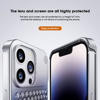 Premium Slim En Alliage D'aluminium Dissipateur De Chaleur Aromathérapie Mobile Téléphone Cas Couverture pour iPhone 12 13 14 15 16 Pro Max Plus Antichoc