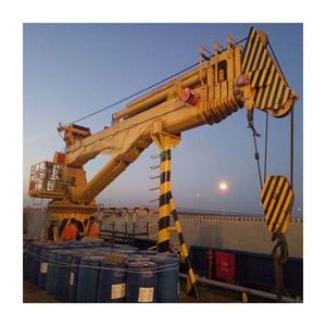 탑 브랜드 5T 8m 2단 해양 너클 붐 크레인 (엔진, 기어박스, 펌프, 베어링 및 기어 포함) - 소형 선박용 CQZ100B - Product Image 2