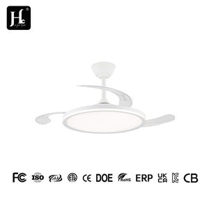 Ventilateurs de plafond intérieurs à moteur en cuivre de 42 pouces à faible bruit avec éclairage LED, télécommande rétractable pour la maison, le salon, la salle à manger, la chambre à coucher - Product Image 4
