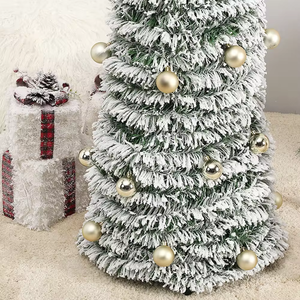 Arbre de Noël pliable Pop Up 4ft/5ft/6ft/7ft en gros en usine avec lumière LED chaude - Product Image 4