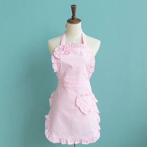 Fantasia bella cotone rosa ragazze grembiuli per le donne con tasca - Product Image 1