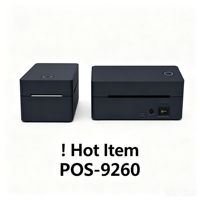 Imprimante thermique de bureau haute vitesse ZJ9260 160 mm/s pour étiquettes, USB, compatible papier 4 pouces, résolution 203 dpi, impression d'étiquettes de point de vente, en stock