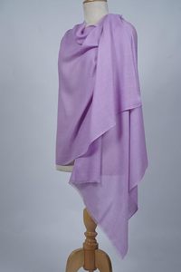 Soft Lightweight Cashmere Fine Wool Plain Hand Dyed Stole for Women Luxury Elegant <b>Wrap</b> <b>Shawl</b> Winter Fashion Accessories Bulk - Product Image 4