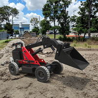 China New Electric Loader Rough Terrain All Terrain Gabelstapler 1 Tonne 1,5 Tonnen Outdoor Mini Fernbedienung Elektro lader