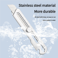 Couteau utilitaire robuste en acier inoxydable multi-outils 1 en 1 pour l'emballage de tapis de bricolage avec coupeur industriel OEM