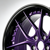 Vente flash - Jantes forgées bicolores 19-22 pouces 5x120 5x114.3 - Jantes multi-branches violettes - Jantes en alliage modifiées pour McLaren P11