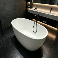 Baignoire autoportante moderne en acrylique Raison Premium pour adultes, avec certification CUPC et CE, pour usage en villa et hôtel RS306