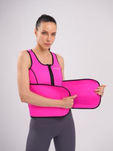 <span class=keywords><strong>Gilet</strong></span> de sauna en néoprène avec ceinture amincissante amovible et fermeture éclair pour l'entraînement, l'amélioration de la sudation et le contrôle du ventre pour femmes - Product Image 5