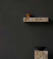 Étagère de présentation murale en marbre Kunis Breccia, meuble de salon moderne personnalisé SHIHUI
