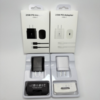 Adaptateur PD 25W Original pour Chargeur Rapide Samsung USB C Prise US EU UK AU pour Samsung Galaxy S25 S24 S23 S22 S21