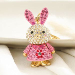 Colorful Wholesale Metal Rabbit Carabiner Keychain Bling Crystal Cute Bunny Lightweight Waterproof Dress <b>Bag</b> Pendant <b>Easter</b> <b>Gift</b> - Product Image 4