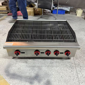 <span class=keywords><strong>Griglia</strong></span> a gas in acciaio inossidabile con pietra <span class=keywords><strong>lavica</strong></span>, popolare <span class=keywords><strong>griglia</strong></span> BBQ commerciale con pietra <span class=keywords><strong>lavica</strong></span> - Product Image 1