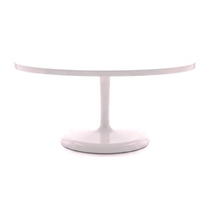 <b>White</b> Round Pedestal <b>Dining</b> <b>Table</b> Modern Minimalist Fiberglass <b>Dining</b> able Home Restaurant Furniture - Product Image 1