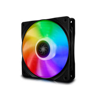 Ventilateur de boîtier d'ordinateur DEEPCOOL Shadow F120 Plus 120 mm ARGB avec faible bruit et haut débit d'air (52,5 CFM), durée de vie de 30 000 heures