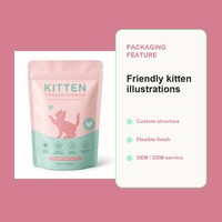 Sachet alimentaire pour animaux de compagnie avec bec verseur et poignée, emballage thermoscellable de qualité alimentaire pour chiens, chats et aliments pour bébés
