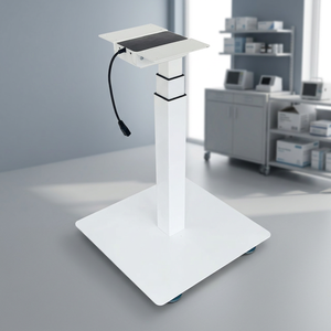 Base de table minimaliste en métal à hauteur réglable électriquement, monopoteau, capacité de charge 70-100 kg, conception autoportante - Product Image 3
