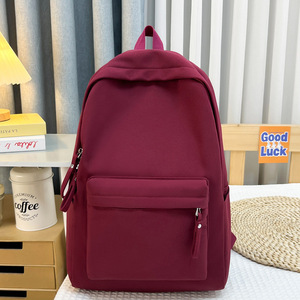 New Autumn and Winter Simple Ultra-Light Black and White Checkerboard Nylon Backpack for Women Large Capacity School <b>Bag</b> - Product Image 2