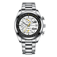 Montre pour femme en or Q1022, boîtier en alliage, cadran carré 44 mm, bracelet 22 mm, mouvement à quartz, affichage de la date, chiffres romains, fermoir caché, boîte