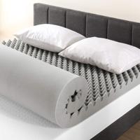 Matelas orthopédique pour améliorer le confort et la qualité du sommeil, matelas en mousse à mémoire de forme en forme de nid d'abeille de 4 pouces, surmatelas en mousse à mémoire de forme