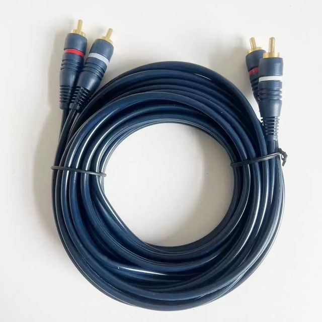 TUTI Wholesale RCA Audio Cable 1 Male to 2 Male 1.5m Lotus to Dual Lotus Splitter for DVD Player Video