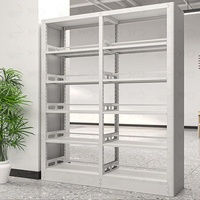 Bibliothèque d'école en métal Étagère verticale de présentation de livres Bibliothèque en acier pour la maison et le bureau Bibliothèque en fer simple face