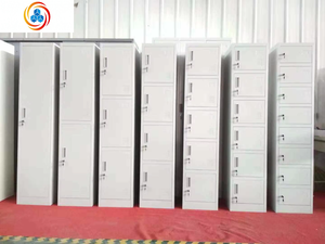 Armoire de rangement en acier à 6 portes / Casier métallique à 6 niveaux / Armoire à 6 compartiments - Product Image 4