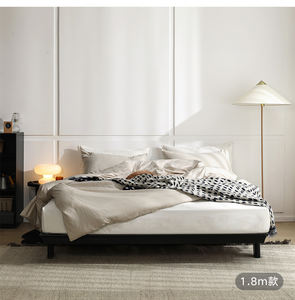 Cadre de <span class=keywords><strong>lit</strong></span> en <span class=keywords><strong>bois</strong></span> massif avec support revendeur OEM/ODM Mobilier de chambre à coucher minimaliste <span class=keywords><strong>Lit</strong></span> plateforme en <span class=keywords><strong>bois</strong></span> naturel Prix direct d'usine - Product Image 1