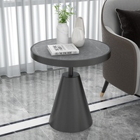Petite table basse de luxe de style nordique légère Table d'appoint en dalle de roche pour la maison Hôtel Réunion Internet Table d'angle de célébrité pour