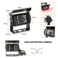 Sistema de Seguridad Universal para Vehículos Comerciales Directo de Fábrica, Cámara para Camiones de Servicio Pesado 1080P IP68 con Carcasa Metálica Impermeable Trasera