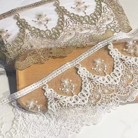 Nylon nouvelle fantaisie Lingerie Stretch LaceTrimmings dentelle garniture lacets élastiques tissus pour femmes doux Stretch dentelle 13.5cm