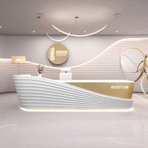 Di Động Hiện Đại 1500 Loạt Văn Phòng Tiếp Tân Bàn Đen Đỏ Cho Khách Sạn Trường Học Siêu THỊ Cho Salon Triển Lãm Làm Gỗ - Product Image 1