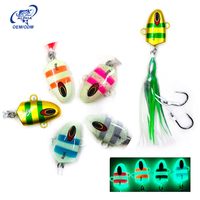 Jig vertical lourd tout bleu ALPHA 100g 150g 200g pour la pêche en eau salée, lancer lent, thon, brochet