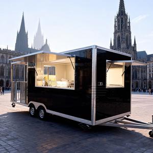 Chariot de nourriture mobile commercial, <span class=keywords><strong>remorque</strong></span> à hamburgers, <span class=keywords><strong>remorque</strong></span> à kebab, tricycle à poulet frit, camion de nourriture à <span class=keywords><strong>moto</strong></span> avec cuisine complète - Product Image 2