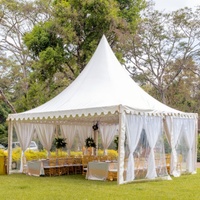 Tente Pagode d'Exposition Robuste en Acier 3x3 3x6 10x10, Barnum Blanc, Chapiteau, Stand de Salon Professionnel