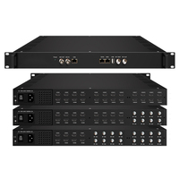 Codificador Modulador Gateway QAM de RF a IP HD 32 en 1, Codificador de Video DVB-C de 2/4/8/16/24 Canales, Decodificador para Sistema IPTV de Hotel