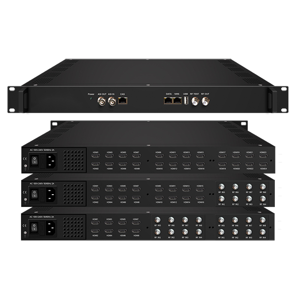32 in 1 HD RF in to IP Output QAM Encoder Modulator Gateway DVB-C 2/4/8/16/24-Channel Video Encoder Decoding Hotel IPTV System