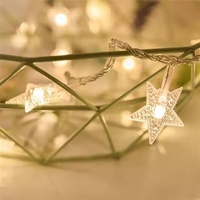 Lampes de décoration de Noël en forme d'étoile scintillante imperméables pour l'extérieur Kanlong, guirlandes lumineuses LED en forme d'étoile pour la décoration de la maison