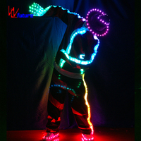 Costume de danse à LED le mieux noté Michael Jackson Costume de danse à éclairage LED pour les amateurs de danse et les interprètes