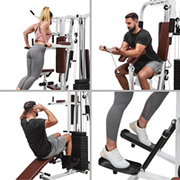 Machine d'entraînement musculaire complète multi-stations avec pile de poids de 100 kg pour salle de sport à domicile