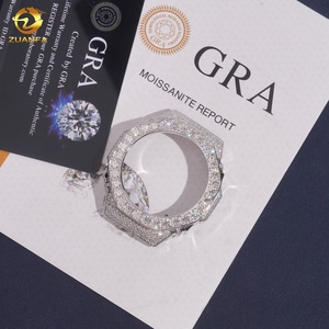 Design Offre Spéciale Tendance GA2100 Montres Cas 925 Argent Moissanite Pass Diamant Test Buss Down <span class=keywords><strong>Montre</strong></span> Lunette - Product Image 4