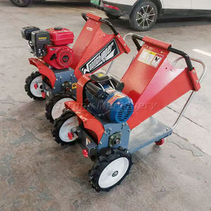 เครื่องบดกิ่งไม้เคลื่อนที่แบบไฟฟ้าพร้อมมอเตอร์ 2.2 กิโลวัตต์ กำลังไฟ 1-2 ตัน/ชม. ใช้งานง่าย - Product Image 2