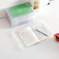 Boîtes de rangement en plastique A5 personnalisées pour le bureau, l'école et les accessoires de fournitures