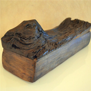 Boîte à baguettes en bois massif faite à la main, style d'Asie du Sud-Est, boîte de rangement de bureau rectangulaire, ornement, récipient alimentaire - Product Image 1