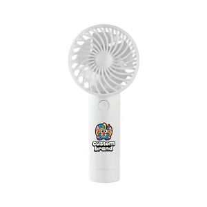 Portable Mini USB Rechargeable Air Cooling Fan Custom Logo Handheld <b>Desk</b> Fan for Business & Promotional <b>Gifts</b> - Product Image 2