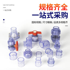 Pvc Transparent Reducing Tee For <b>Water</b> Supply Pipes Horizontal Insertable Pipe Fitting <b>Crystal</b> Clear 3mm Wall Thickness - Product Image 3