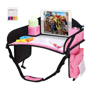Échantillon gratuit Plateau de voyage pour enfants Plateau de voyage pour enfant Tout-petit Essentiels pour les voyages en voiture avec kit de dessin Plateaux de siège auto pour tout-petit Noir - Product Image 1
