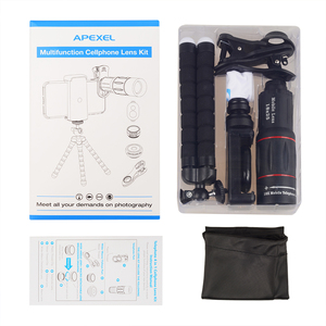 Kit d'objectifs téléobjectifs pour téléphone portable 5 en 1, objectif d'appareil photo pour téléphone portable, <span class=keywords><strong>zoom</strong></span> 18X, télescope, grand angle, macro, fisheye, objectifs à clipser pour iPhone - Product Image 6