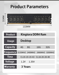 Chất lượng cao kingtora <span class=keywords><strong>DDR4</strong></span> 8GB/16GB/32GB Máy tính để bàn Bộ nhớ <span class=keywords><strong>RAM</strong></span> 2400MHz chơi game PC <span class=keywords><strong>RAM</strong></span> với RGB hỗ trợ - Product Image 6